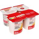 Yogur sabor plátano eroski basic, pack 4x125 g