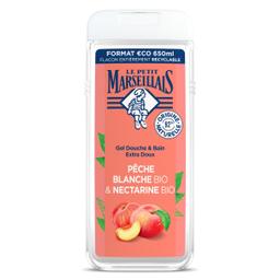 Gel de ducha melocotón blanco y nectarina Le petit marseillais botella 650 ml
