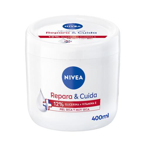 NIVEA Repara & cuidad Crema corporal hidratante para pieles secas y muy secas 400 ml