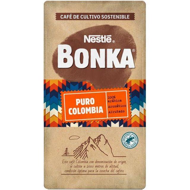 Café molido colombia bonka, paquete 250 g