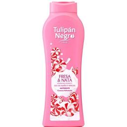 Gel de ducha fresa y nata tulipan negro, bote 650 ml