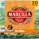 Café colombia compatible nespresso marcilla, caja 20 uds