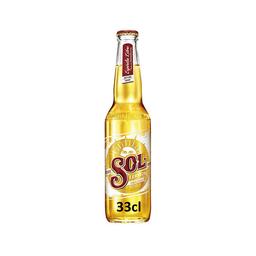 SOL Cerveza rubia Mexicana botella 33 cl