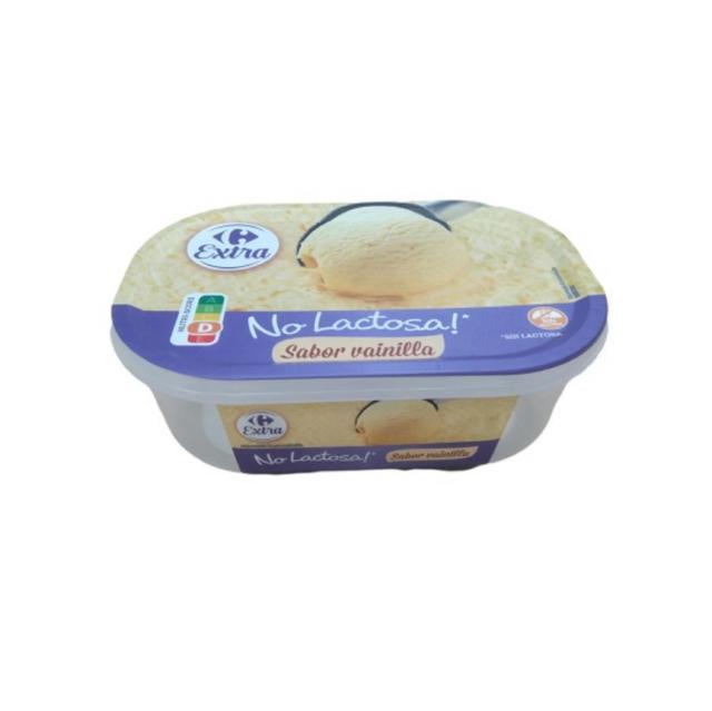 Helado de vainilla Carrefour Extra sin gluten sin lactosa 480 g