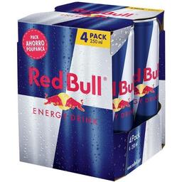 Bebida energética red bull, pack 4x25 cl