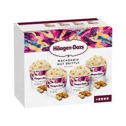 HÄAGEN-DAZS Minicups vainilla y macadamia 4 x 95 ml