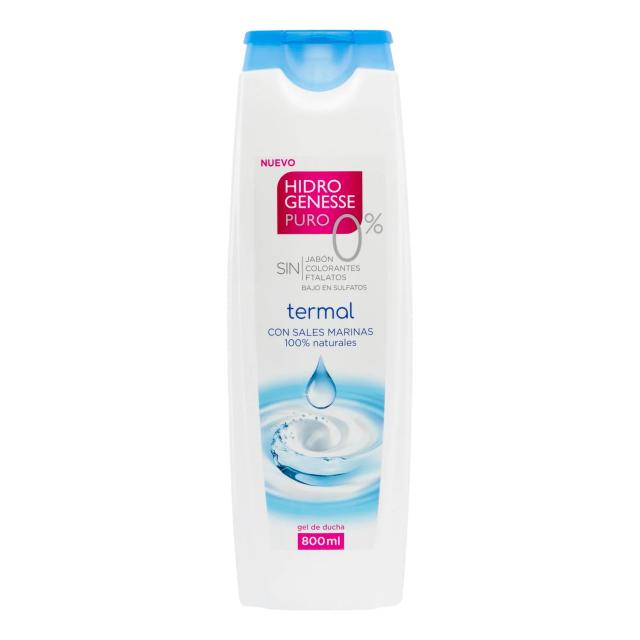 Gel de ducha Puro 0% Termal Hidrogenesse 800 ml