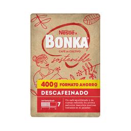 BONKA Café molido descafeinado del trópico  400 g