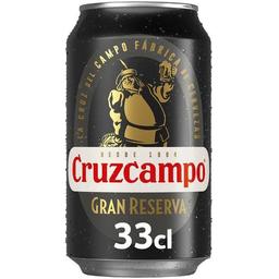 Cerveza gran reserva cruzcampo, lata 33 cl