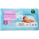 Pañal 3-5 kg t2 canales super absorbentes eroski, paquete 40 uds