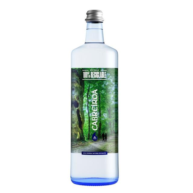Agua sin gas CABREIROA vidrio botella 0,75 litros