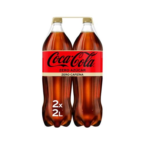 Coca Cola zero azúcar sin cafeína pack 2 botellas 2 l