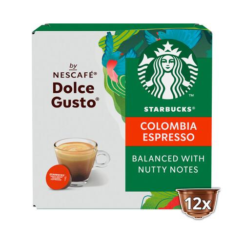 Café expresso colombia comp. dolce gusto starbucks, caja 12 uds