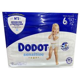 DODOT Sensitive Pañales para bebé de la talla 6 (+13 kg) 32 uds
