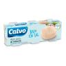 Atún claro al natural bajo en sal Calvo pack de 3 latas de 56 g