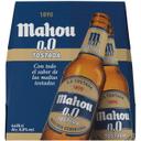 Cerveza MAHOU 0,0 tostada botellín 6x25 cl