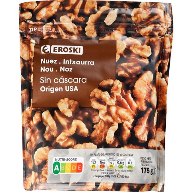 Nuez mondada eroski, bolsa 175 g