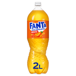 Refresco naranja Fanta botella 2l zero