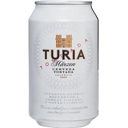 Cerveza turia, lata 33 cl