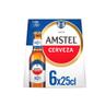 AMSTEL Cervezas sin alcohol, 0,0 % pack de 6 uds de 25 cl