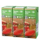 Tomate frito con aceite de oliva virgen extra Carrefour pack de 3 briks de 215 g