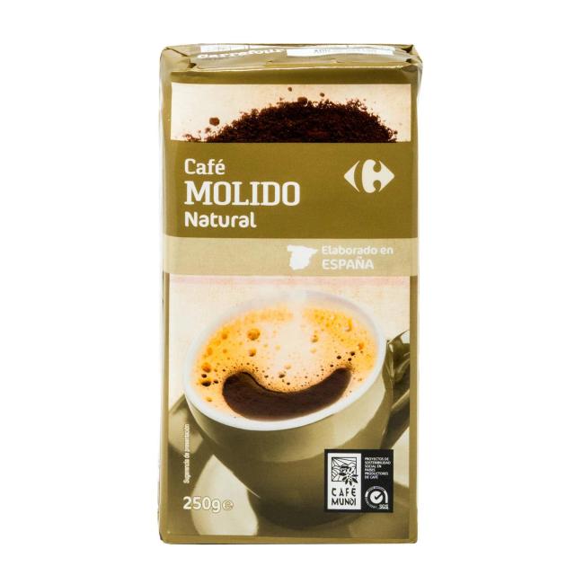 Café molido natural Carrefour 250 g