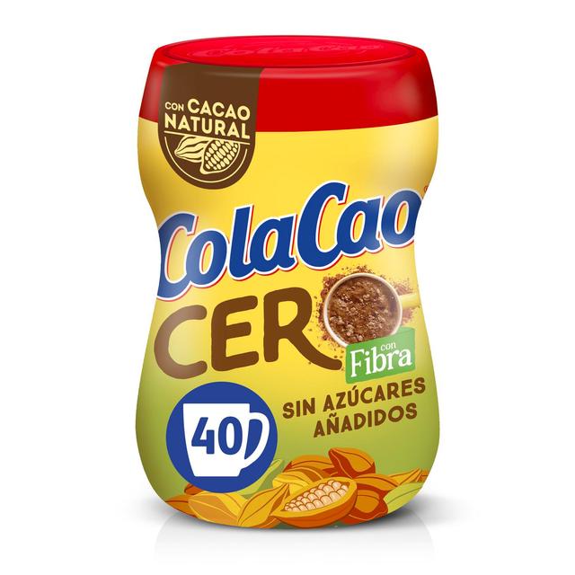 Cacao soluble con fibra Cero Cola Cao sin azúcar añadido 300 g