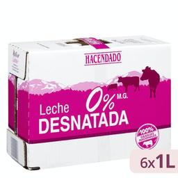 Leche desnatada Hacendado