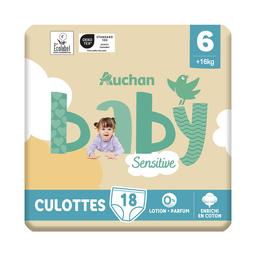 PRODUCTO ALCAMPO Baby sensitive Pañales talla 6 (+16 kg) 18 uds