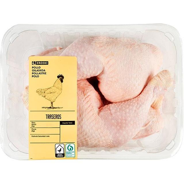 Traseros de pollo eroski, bandeja al peso aprox. 1.2 kg