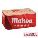 Cerveza MAHOU 5 estrellas lata pack 12x33 cl