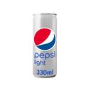 Refresco de cola sin azúcar pepsi light, lata 33 cl