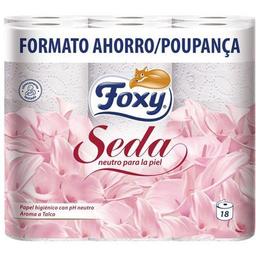 Higiénico seda ph neutro foxy, paquete 18 rollos
