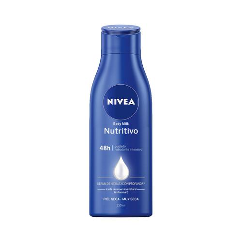 NIVEA Body milk nutritivo e hidratante, con aceite de almendras, para piel seca y muy seca NIVEA 250 ml