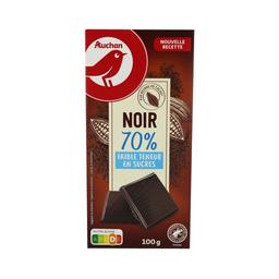 PRODUCTO ALCAMPO Chocolate negro (70%) sin azúcares añadidos tableta de 100 g