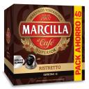 Café ristretto en cápsulas Marcilla compatible con Nespresso 40 unidades de 5,2 g