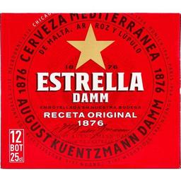 Cerveza estrella damm, pack 12x25 cl