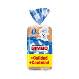 BIMBO Pan de molde blanco con corteza, sin azúcares añadidos 430 g