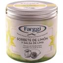 Sorbete de limón y lima farggi, tarrina 390 g