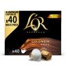 Café Colombia en cápsulas L'or Espresso compatible con Nespresso 40 unidades de 5,2 g