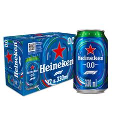 Cerveza Heineken Lager 0,0 alcohol pack 12 latas 33 cl