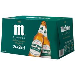 Cerveza Mahou Clásica pack de 24 botellas de 25 cl