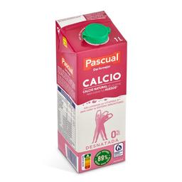 Leche desnatada calcio Pascual brik 1 l