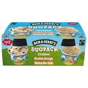 BEN & JERRY'S Duo pack Mini tarrinas de helado de masa de galletas y dulce de leche 2 x 100 g
