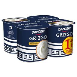 Griego sabor natural azucarado danone, pack 4x110 g