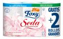 Papel higiénico Foxy 4+2 rollos seda con pH neutro para la piel y aroma a talco