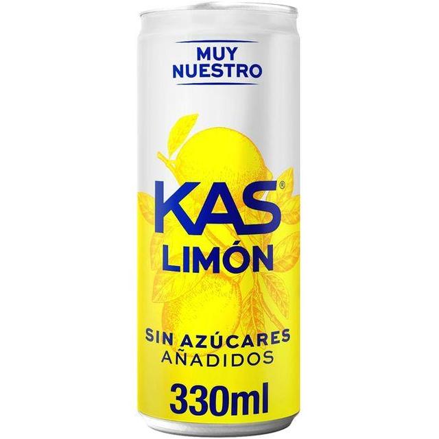 Refresco KAS limón sin azúcares añadidos lata 33 cl