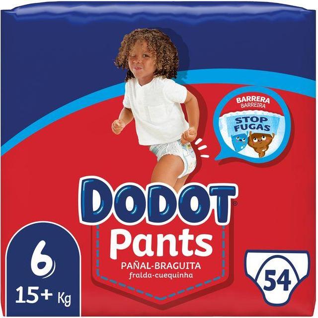 Pants bebé seco jumbo 10+ kg talla 6 dodot, paquete 48 uds