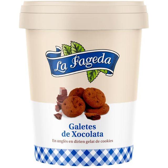 Helado de cookies la fageda, bote 500ml