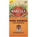 Café puro arábica colombia comp. nespresso marcilla, caja 10 uds